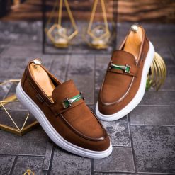 Mocasini de barbati casual maro talpa inalta ultra usoara – AD615 3