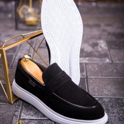 Mocasini de barbati casual negri talpa inalta ultra usoara – AD606 6