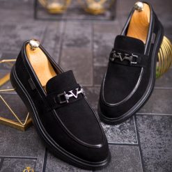 Mocasini de barbati casual negru talpa inalta ultra usoara – AD611 3