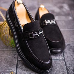 Mocasini de barbati casual negru talpa inalta ultra usoara – AD611 4