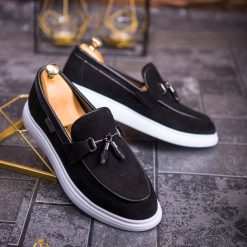 Mocasini de barbati casual negru talpa inalta ultra usoara – AD614 3