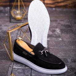 Mocasini de barbati casual negru talpa inalta ultra usoara – AD614 4