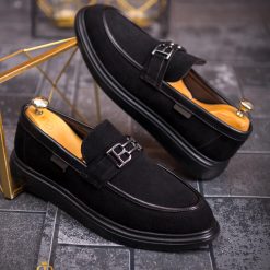 Mocasini de barbati casual negru talpa inalta ultra usoara – AD617 3