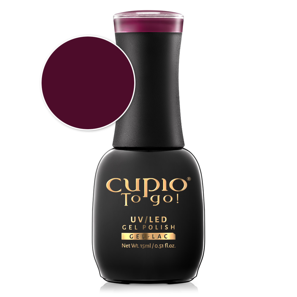 Oja semipermanenta Cupio Cherry Wine 15ml-Oje Semipermanente-Culori fara sclipici