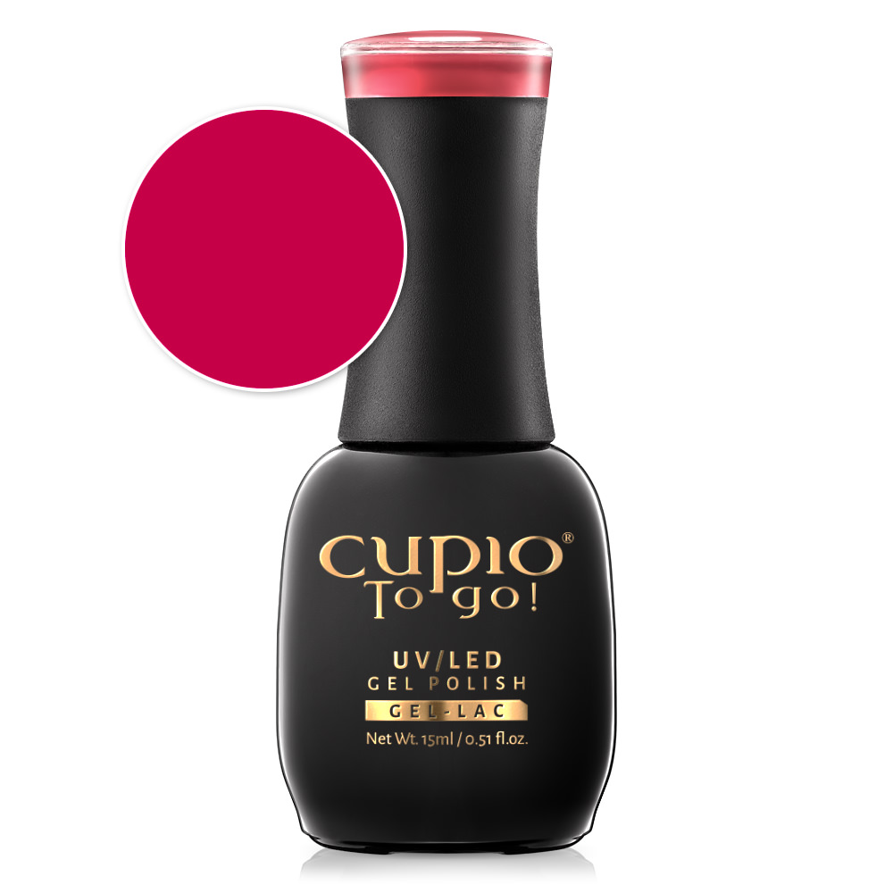 Oja semipermanenta Cupio To Go! Fashion Red 15ml-Oje Semipermanente-Culori fara sclipici