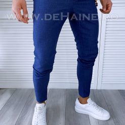 Pantaloni barbati casual regular fit bleumarin B1753 27-2 E~-Pantaloni > Pantaloni casual