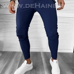 Pantaloni barbati casual regular fit bleumarin B7887 14-4 E~-Pantaloni > Pantaloni casual
