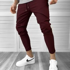 Pantaloni barbati casual regular fit grena 7086 123-2-Pantaloni > Pantaloni de trening