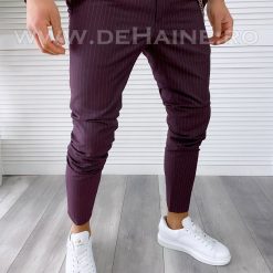 Pantaloni barbati casual regular fit grena A4623 E 19-3 ~-Pantaloni > Pantaloni casual