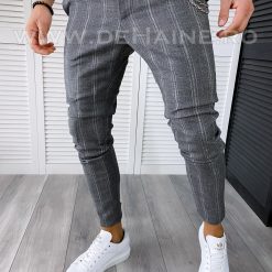 Pantaloni barbati casual regular fit gri B1551 F5-5.2 67-3 E~-Pantaloni > Pantaloni casual