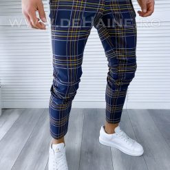 Pantaloni barbati casual regular fit in carouri B1749 7-5 E* ~-Pantaloni > Pantaloni casual