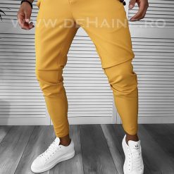 Pantaloni barbati casual regular fit mustar B5934 66-3 E~-Pantaloni > Pantaloni casual