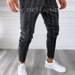 Pantaloni barbati casual regular fit negri B1551 E 61-4 ~-Pantaloni > Pantaloni casual
