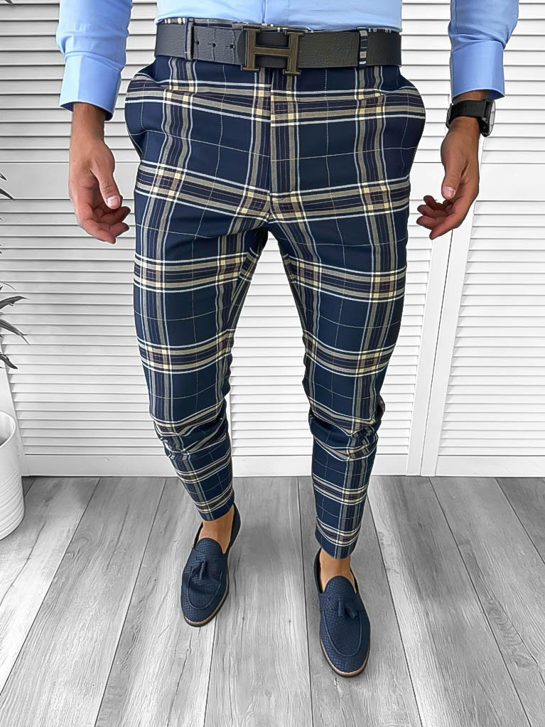 Pantaloni barbati eleganti B1742 22-2 E~-Pantaloni > Pantaloni eleganti
