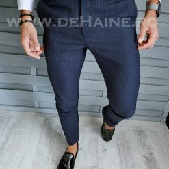 Pantaloni barbati eleganti bleumarin B1769 27-2 E~-Pantaloni > Pantaloni eleganti