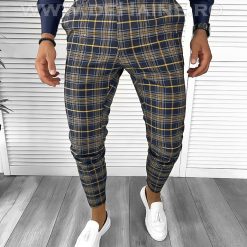Pantaloni barbati eleganti in carouri B8508 7-4 E ~-Pantaloni > Pantaloni eleganti