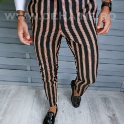 Pantaloni barbati eleganti in dungi B1883 F6-5.1 / 34-5 E~-Pantaloni > Pantaloni eleganti
