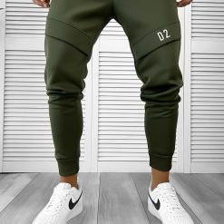 Pantaloni de trening kaki conici 12180 P18-1.1-Pantaloni > Pantaloni de trening