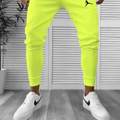 Pantaloni de trening neon conici 12361 N1-3.2-Pantaloni > Pantaloni de trening