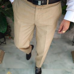 Pantaloni eleganti Bej Regular Fit PN833 4