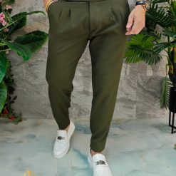 Pantaloni eleganti verde