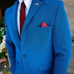 Sacou Albastru de barbati Slim Fit SC909 4