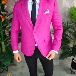 Sacou Fucsia de barbati Slim Fit SC907 4