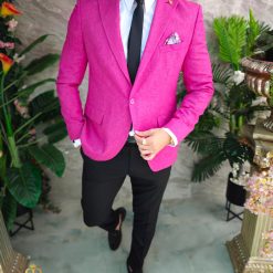 Sacou Fucsia de barbati Slim Fit SC907 5