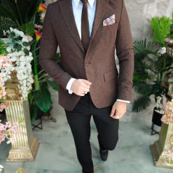 Sacou Maro de barbati Slim Fit SC910 3