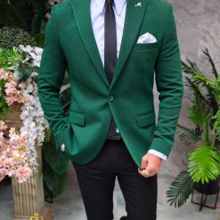 Sacou Verde de barbati Slim Fit SC892 3