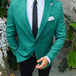 Sacou Verde de barbati Slim Fit SC896 3