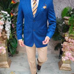 Sacou de barbati Regular Fit Albastru SC903 5