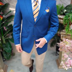 Sacou de barbati Regular Fit Albastru SC903 7