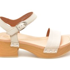 Sandale casual CLARKS albe