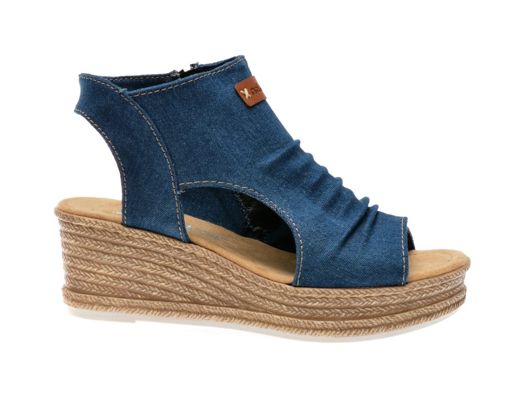 Sandale casual RIEKER albastre