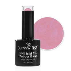 Shimmer Rubber Base SensoPRO Milano - #14 Musical Rose Shimmer Blue