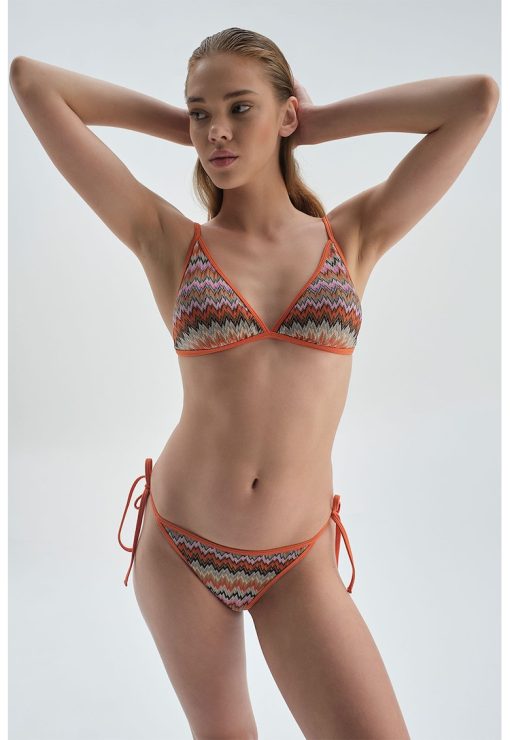 Slip cu model chevron-FEMEI-IMBRACAMINTE/Costume de baie