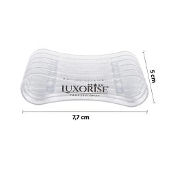 Suport Pensule Unghii LUXORISE 5 sloturi Transparent cu Sclipici 3