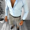 Tinuta barbati smart casual Pantaloni + Camasa 12628 E-Tinute barbati smart casual > Tinute barbati smart casual din 2 piese