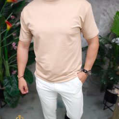 Crem cu guler rotund- TR1068-Tricouri