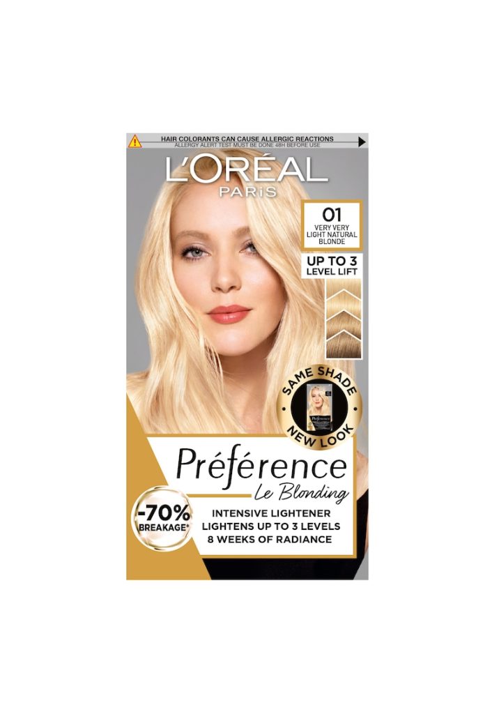 Vopsea de par permanenta cu amoniac Preference Le Blonding 01 Blond Natural Foarte Deschis - 178 ml-FEMEI-GENTI SI ACCESORII/Produse cosmetice