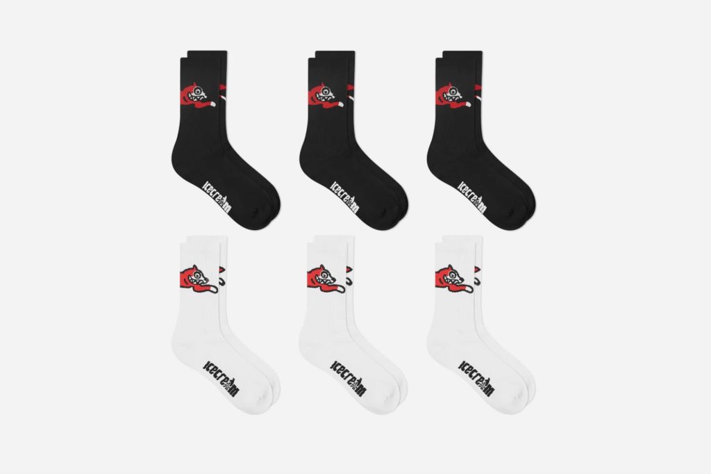 6 PACK RUNNING DOG SOCKS-Unisex