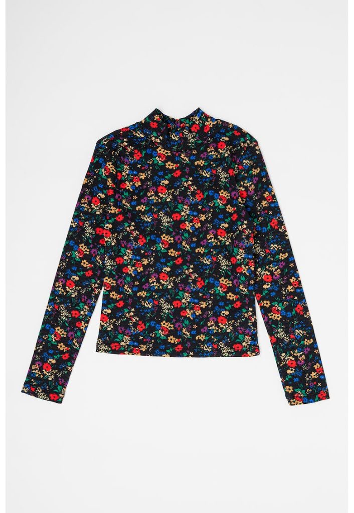 Bluza de bumbac cu imprimeu floral-FETE-IMBRACAMINTE/Bluze