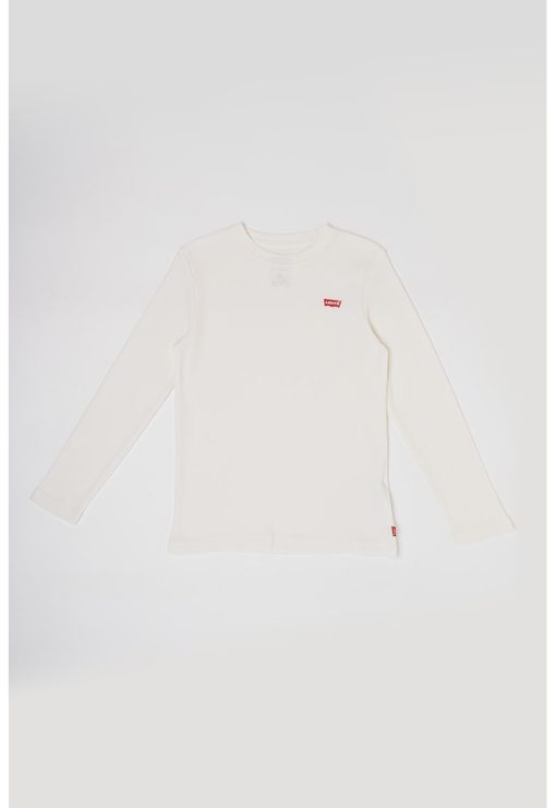 Bluza din amestec de bumbac cu logo discret-BAIETI-IMBRACAMINTE/Bluze