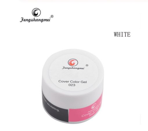 COVER COLOR GEL FSM 023- FRENCH WHITE 8gr - CC-023-W - Everin.ro-GELURI COLORATE ❤️ > Geluri Colorate FSM