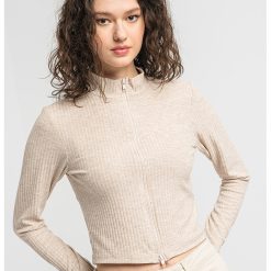 Cardigan crop striat Lemma-FEMEI-IMBRACAMINTE/Pulovere si cardigane