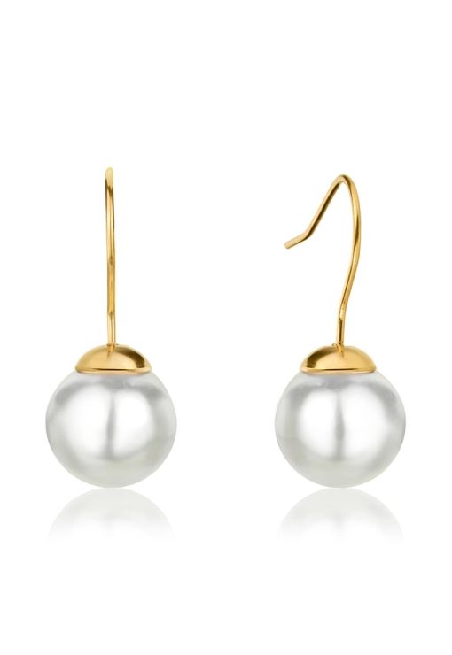 Cercei de otel inoxidabil decorati cu perle shell-FEMEI-