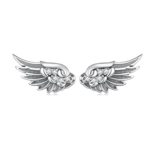 Cercei din argint Angel's Shiny Wings-Cercei >> Cercei din argint