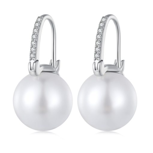 Cercei din argint Big Elegant Pearl-Cercei >> Cercei din argint