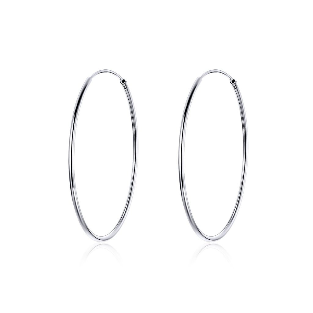 Cercei din argint Big Silver Hoops-Cercei >> Cercei din argint